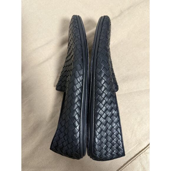 Bottega Veneta Shoes Black Intrecciato Woven Leather Mens Loafers Made in Italy - Picture 16 of 16